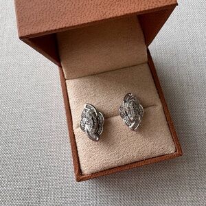 Vintage chip diamond earrings